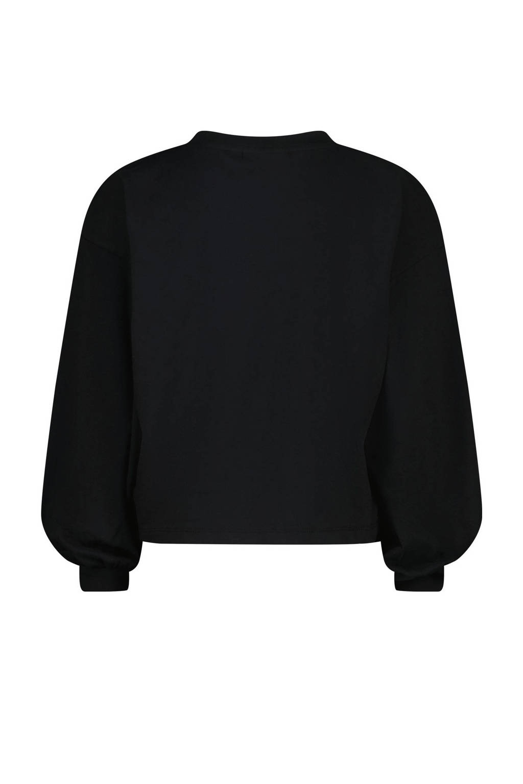 Vingino sweater Jeanin met printopdruk zwart