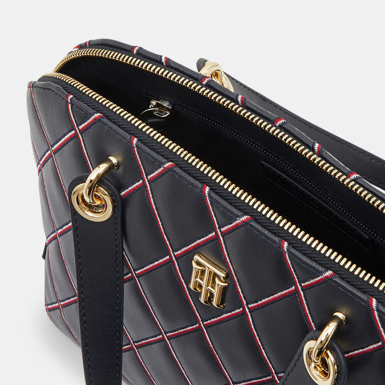 Tommy Hilfiger Sac à main matelassé Element  marine - 27,5x21x11,5 cm
