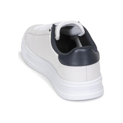 Tommy Hilfiger - SUPERCUP LEATHER - Blanc / Marine / Rouge