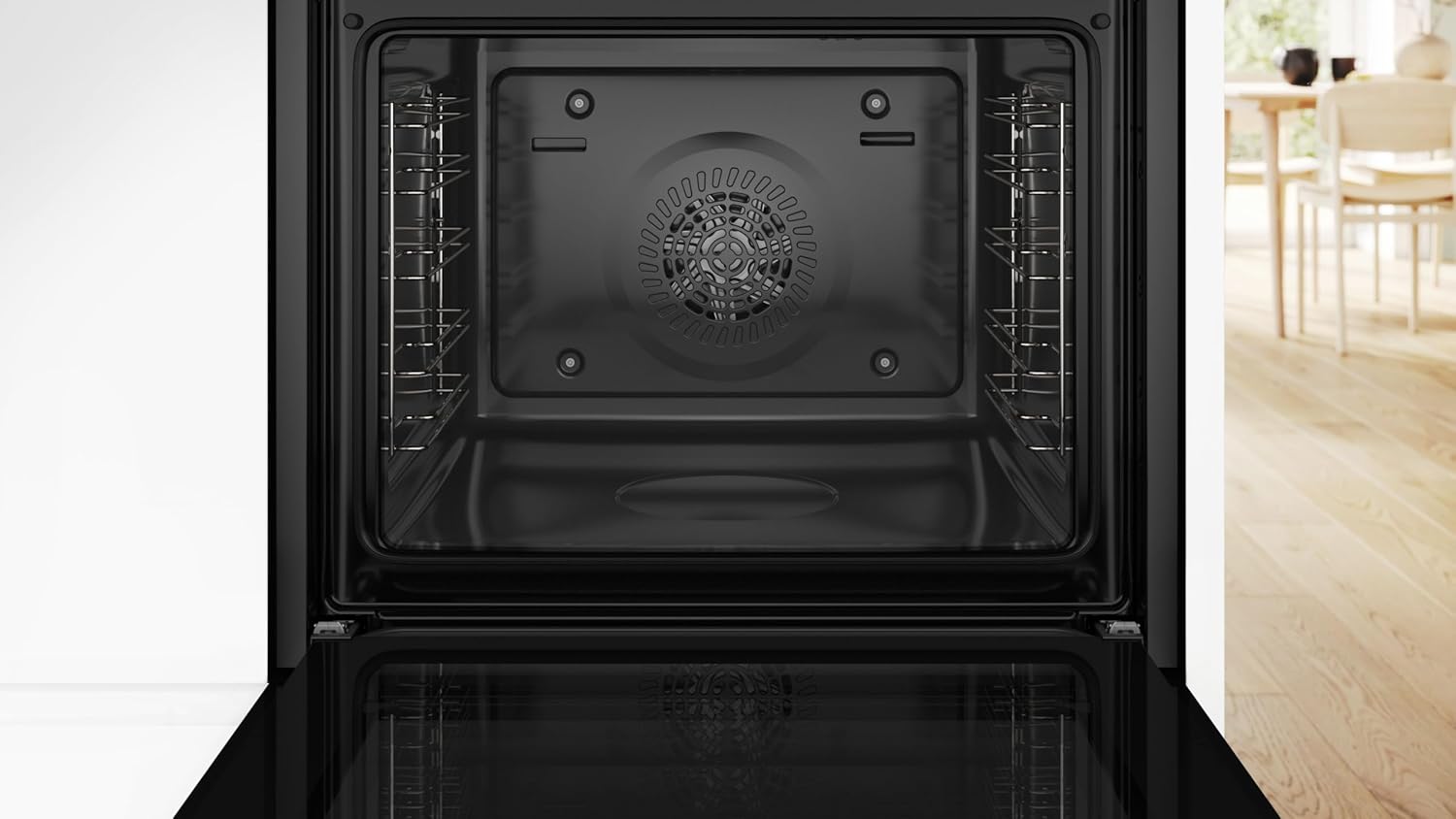 Bosch HND616LS63 Einbauherd-Set, Bestehend aus HEG517BB4 Herd, 60 x 60 cm, 3D Heißluft, Hydrolyse, LED Display, Pizzastufe & NVS645CB6E Induktionskochfeld, Combi Zone, Edelstahlrahmen