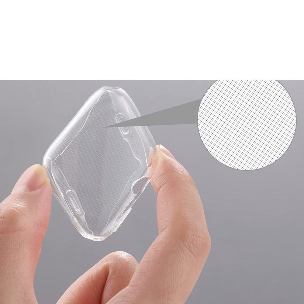 Apple Watch (41 mm) Gummi Bumper Case mit Displayschutz - Transparent