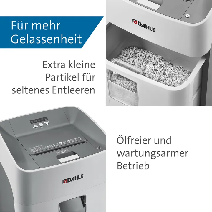 Makulator Dahle ShredMATIC® 300 - krydsmakulering 4x15 mm (P-4)