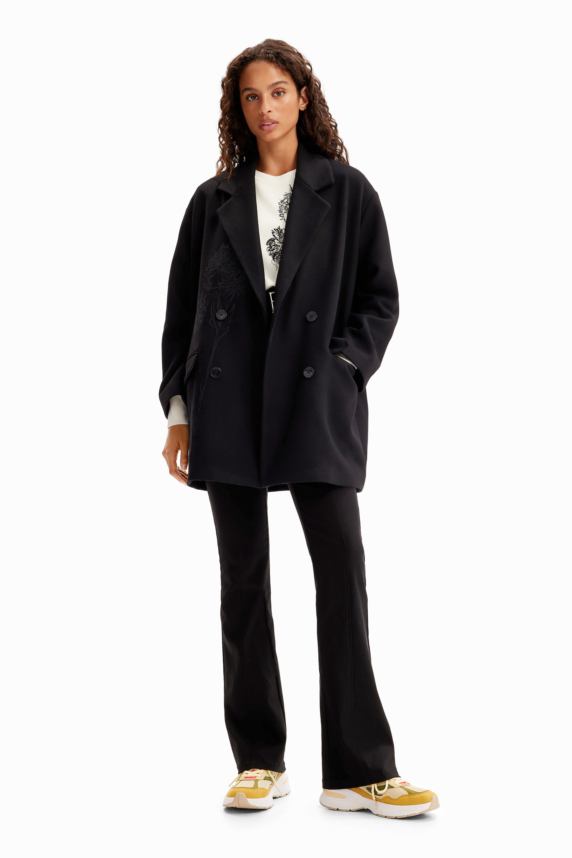 Manteau croisé laine M. Christian Lacroix