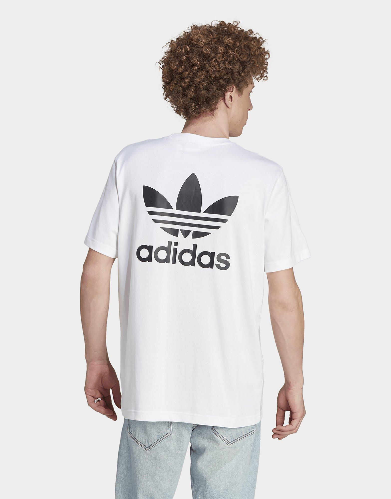 adidas Originals T-shirt boxy logo Trèfle avant et arrière Adicolor Classics