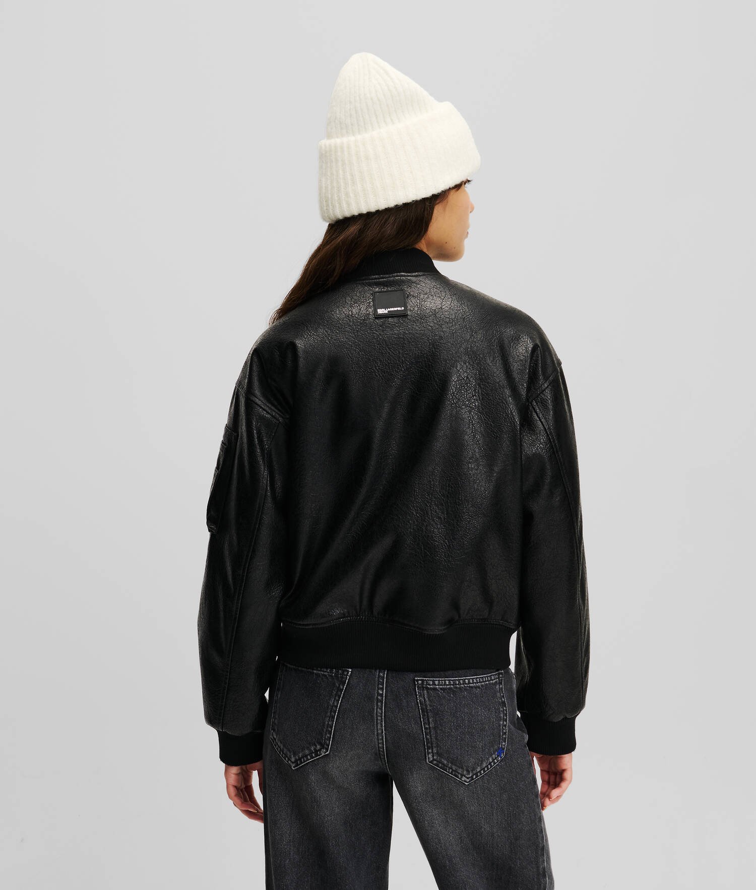 VESTE AVIATEUR EN SIMILI-CUIR KLJ