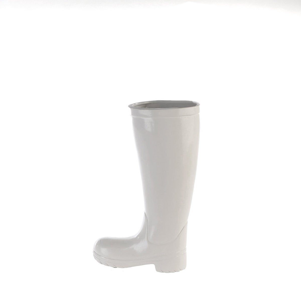 GILDE decoratieve paraplubak, hoogte 45cm, breedte 26cm, wit keramiek