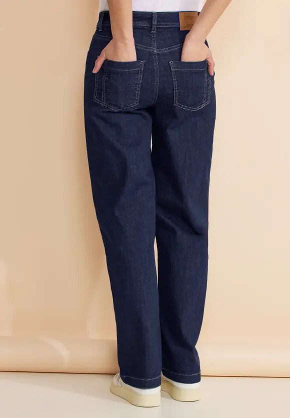 Casual Fit Jeans - dark blue soft washed