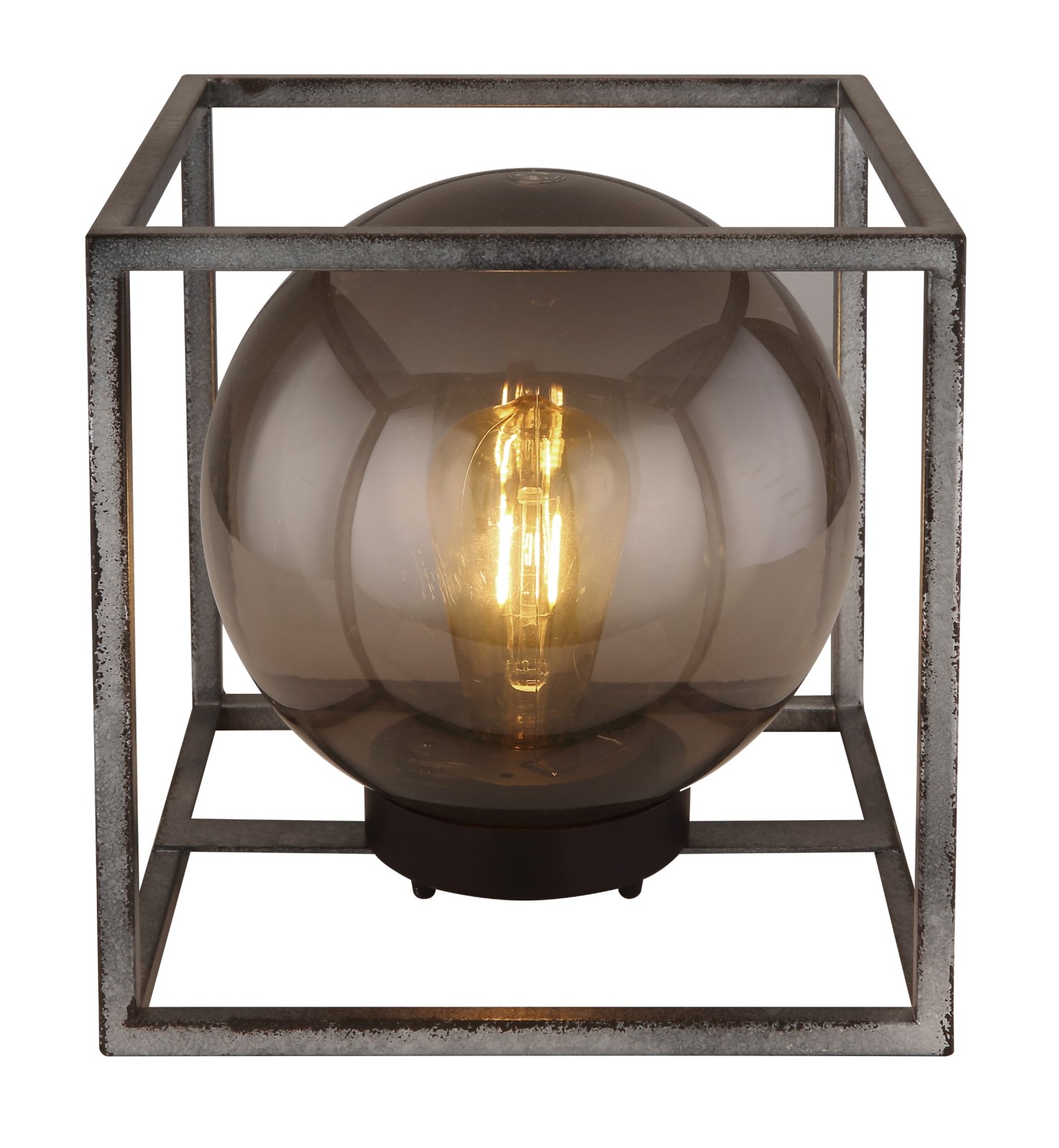 Solarleuchte - schwarz antik - Metall - 23 cm