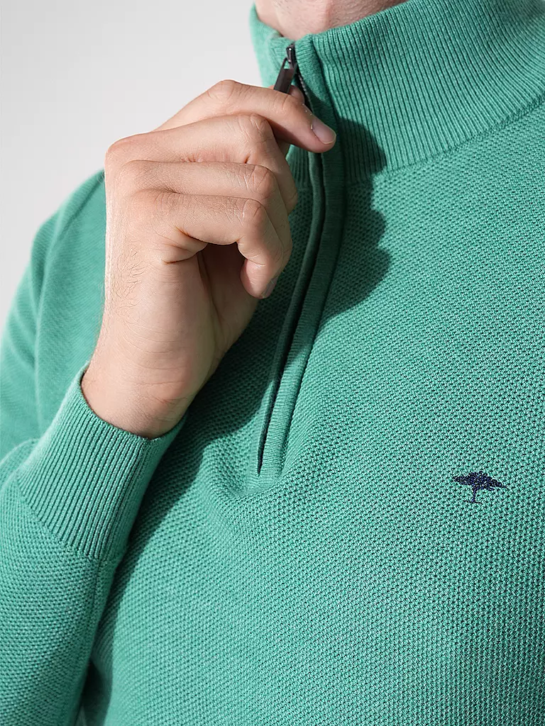 FYNCH HATTON Troyer Pullover grün