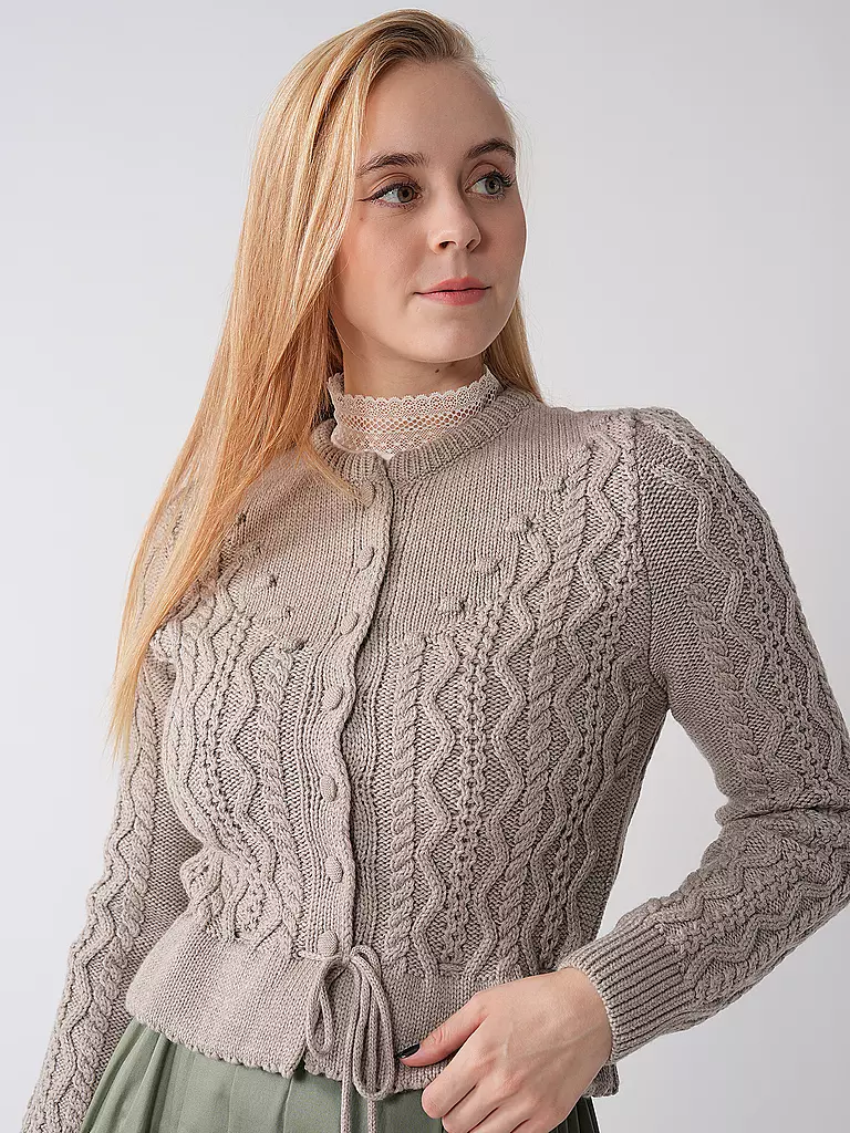 GOTTSEIDANK Trachten Strickjacke LENE  beige