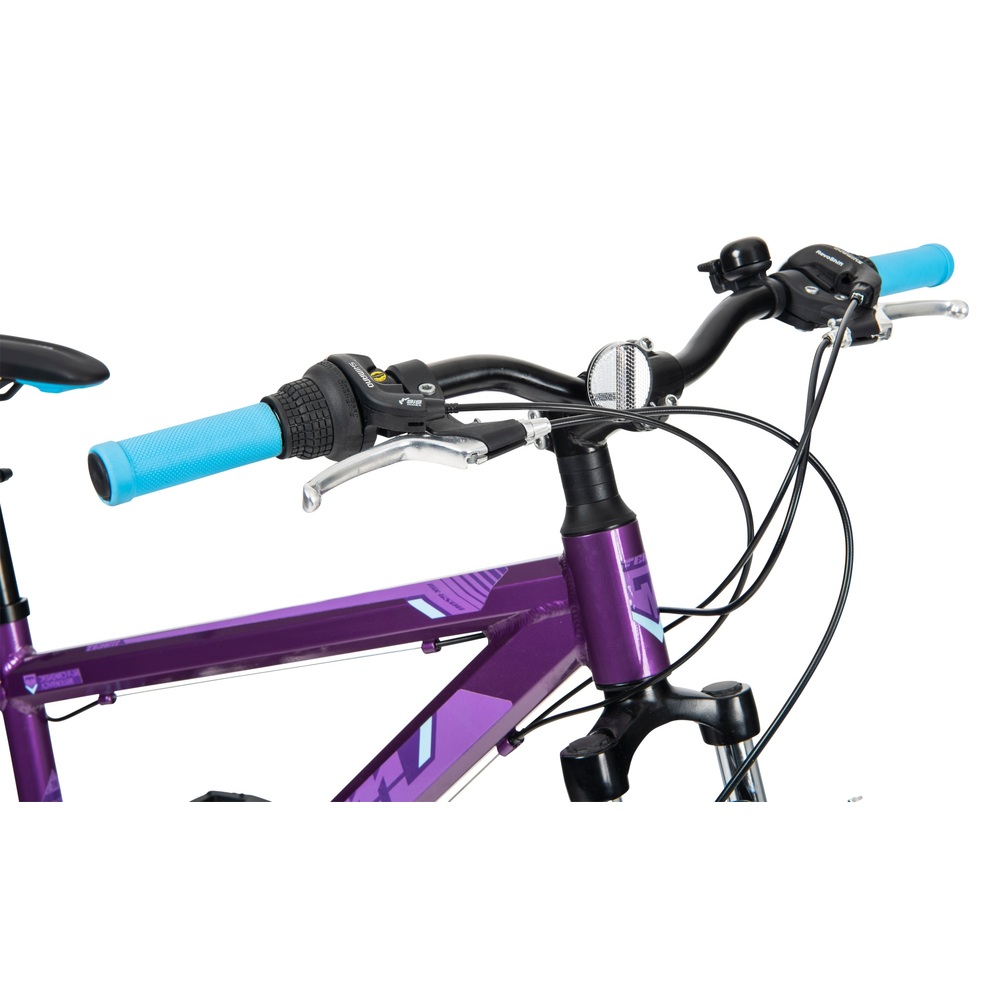 27,5 Zoll Team-Mountainbike aus Aluminium, Lila/Cyan