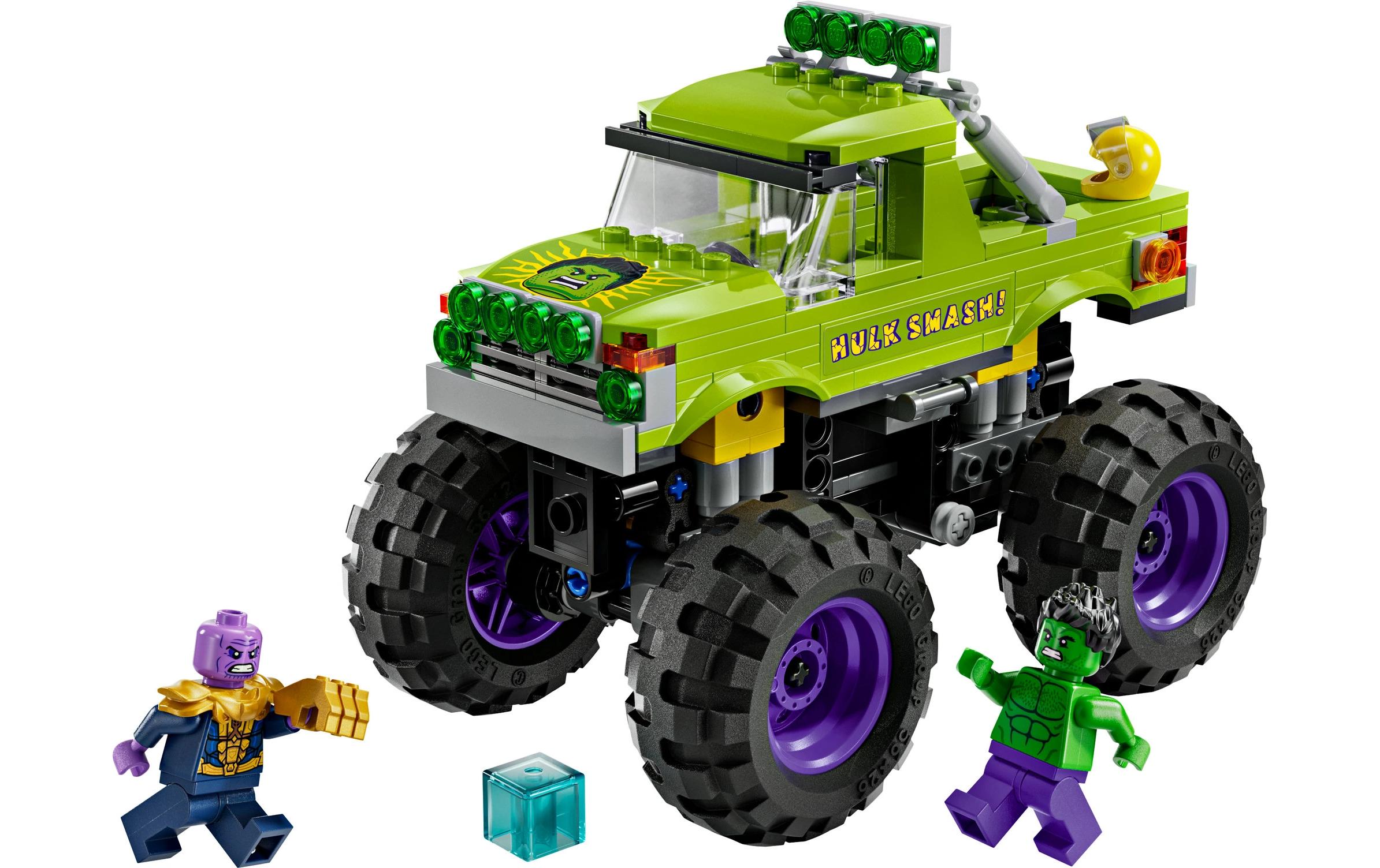 Marvel Hulk-Truck vs. Thanos 76312Marvel Monstertruck mit dem Hulk und Thanos