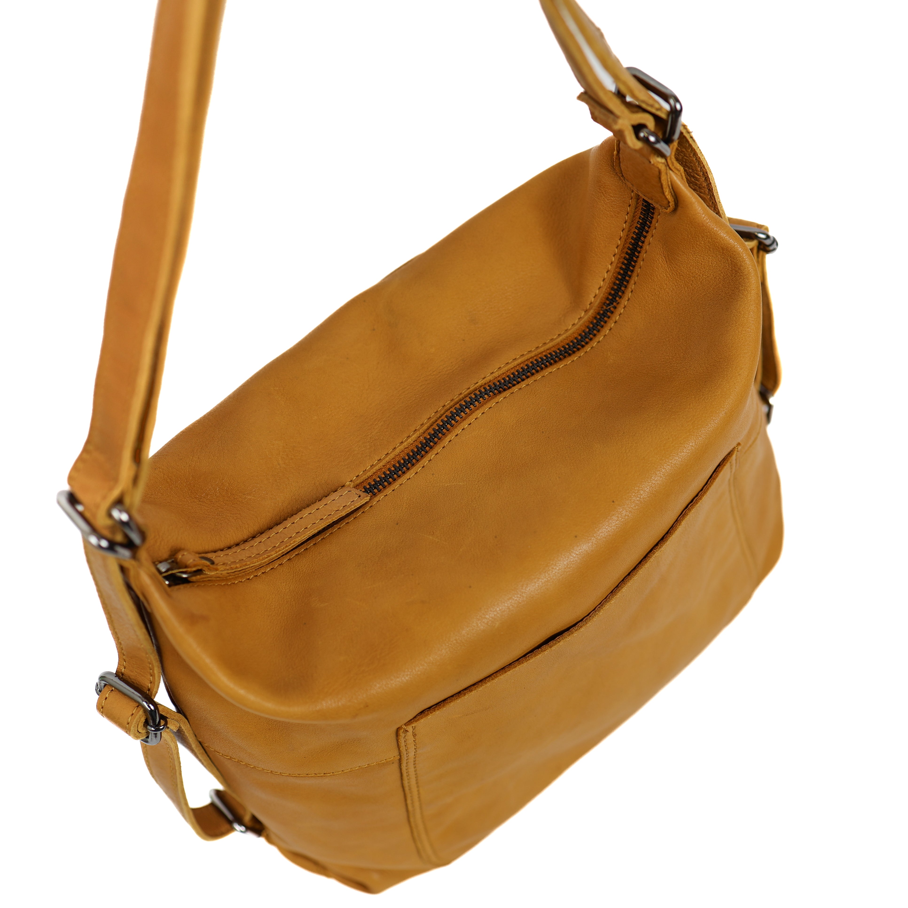 Rugzak/handtas 'Veerle' geel Yellow
