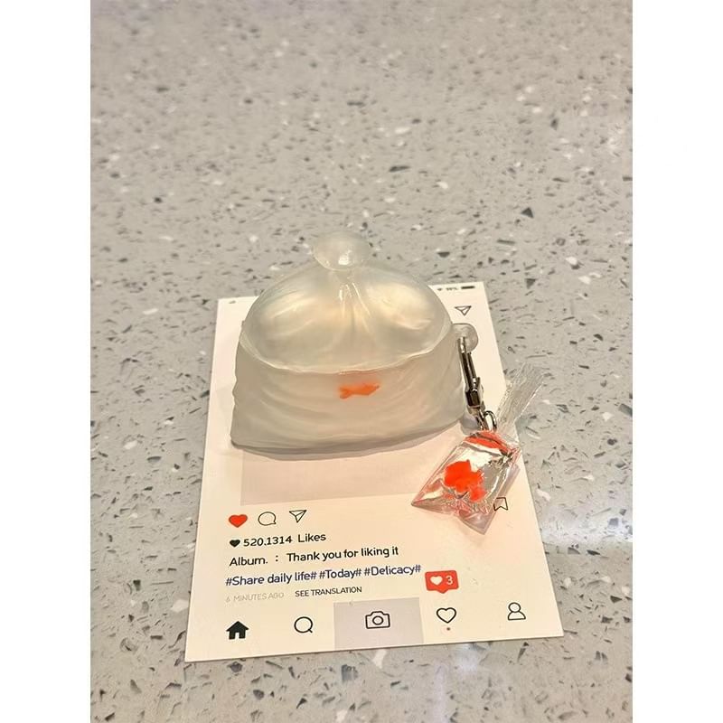 Capritz - Goldfish AirPods / Pro oortelefoonhoesje met bedel