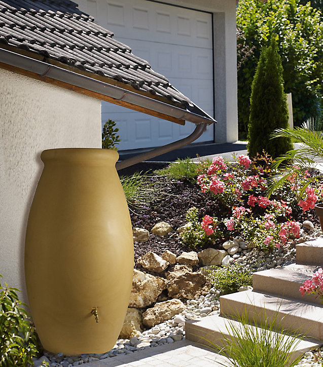 Récupérateur d'eau Belli Jarre beige 500L