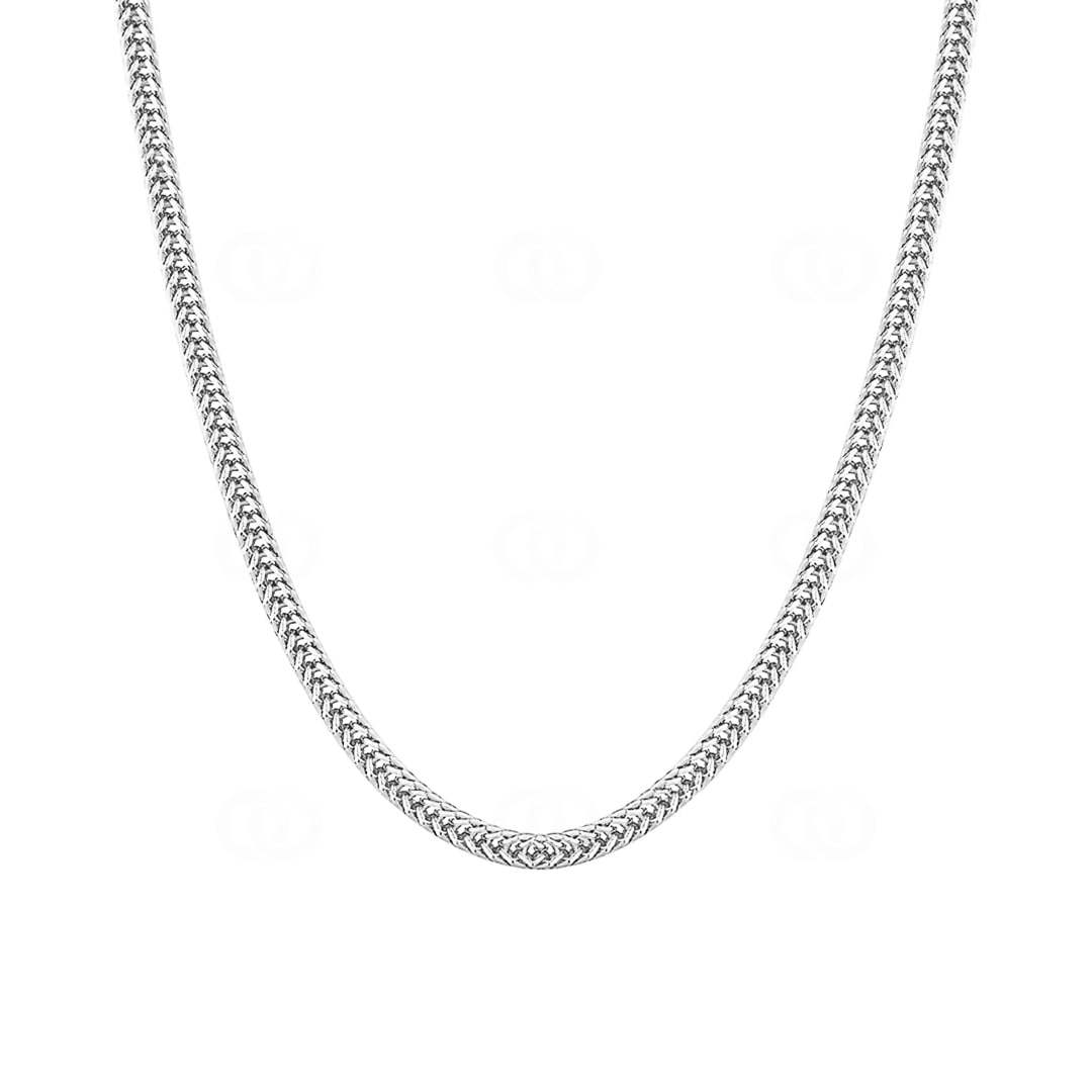 2.5mm Franco Kette silbrig