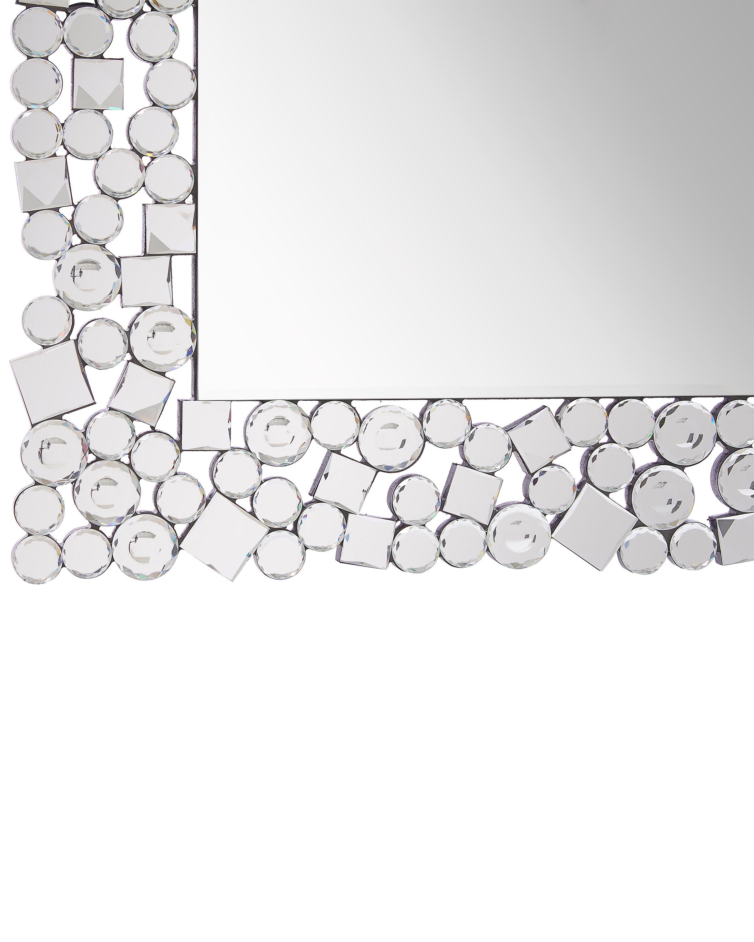 Wandspiegel MERNEL 60 cm 90 cm Zilver