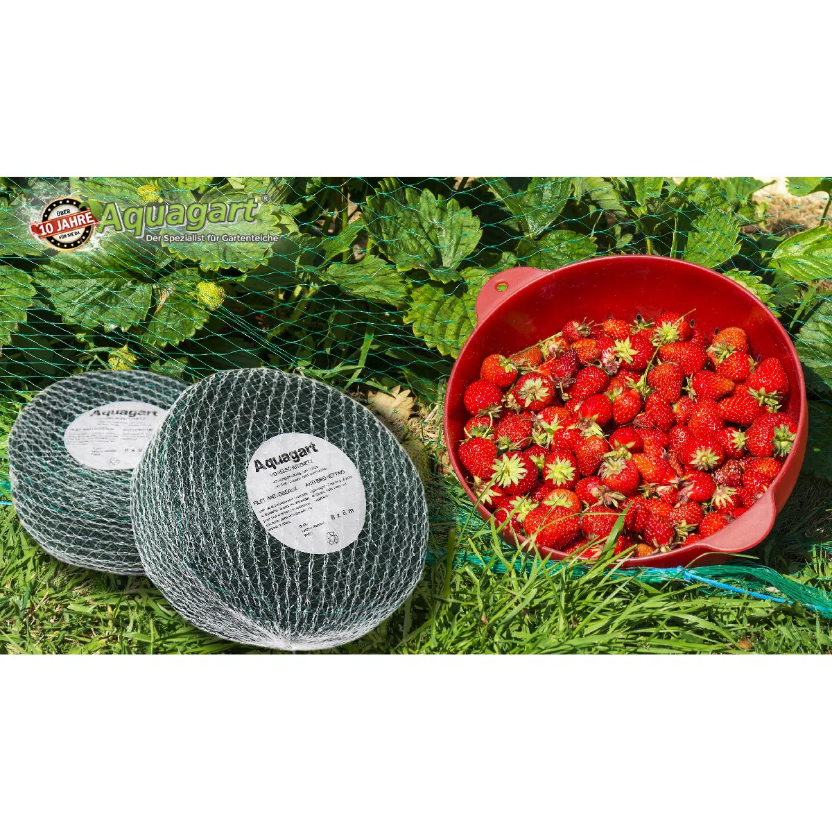 Aquagart Filet protection oiseaux 8 m x 8 m - Vert