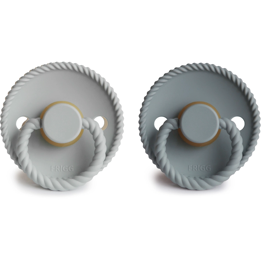 FRIGG Schnuller Rope French GraySilver Gray 6-18 Monate