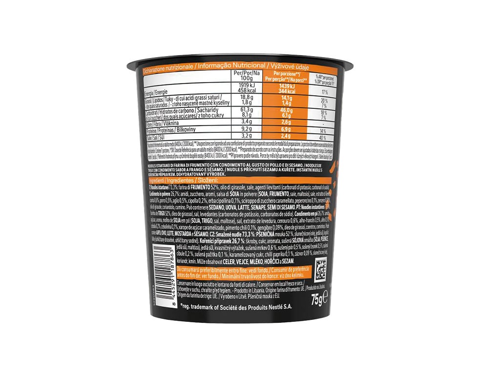 NOODLES MAGGI SAUCY CHICKEN SESAME CUP 75G