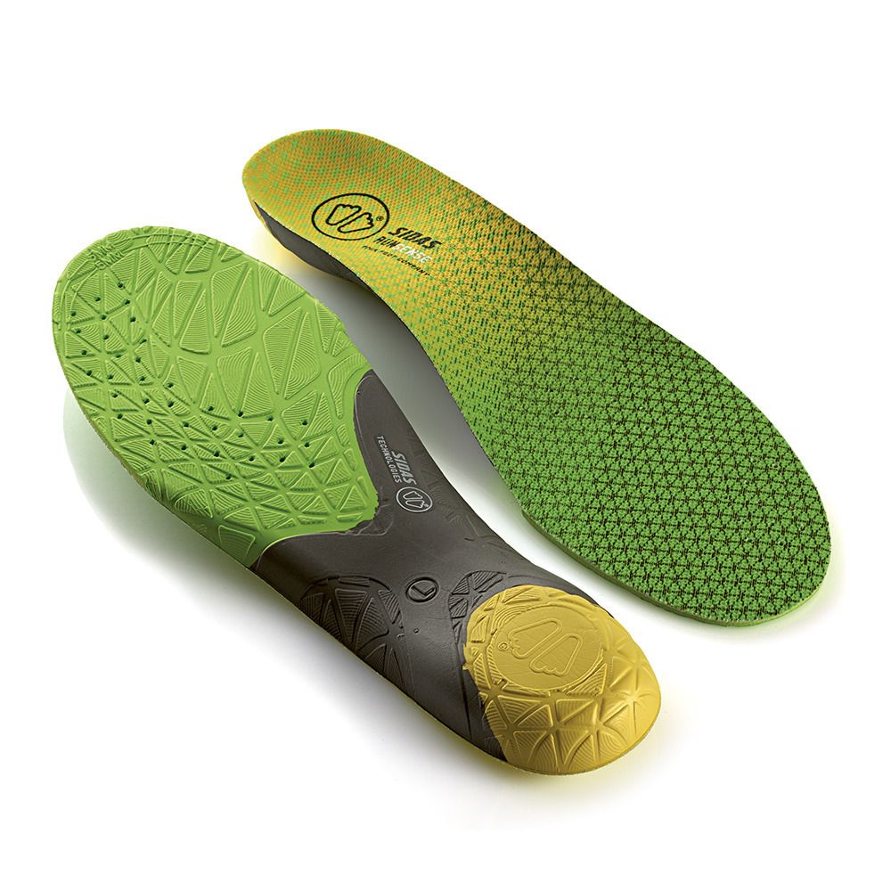 Sidas RUN 3D SENSE - Semelles green/black/yellow