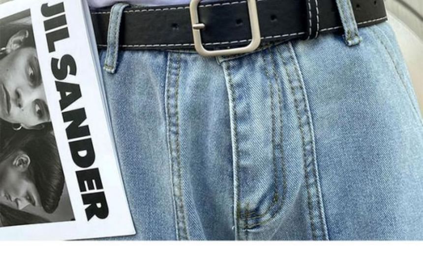Sinlarity - Kunstleren riem met contrasterende stiksels