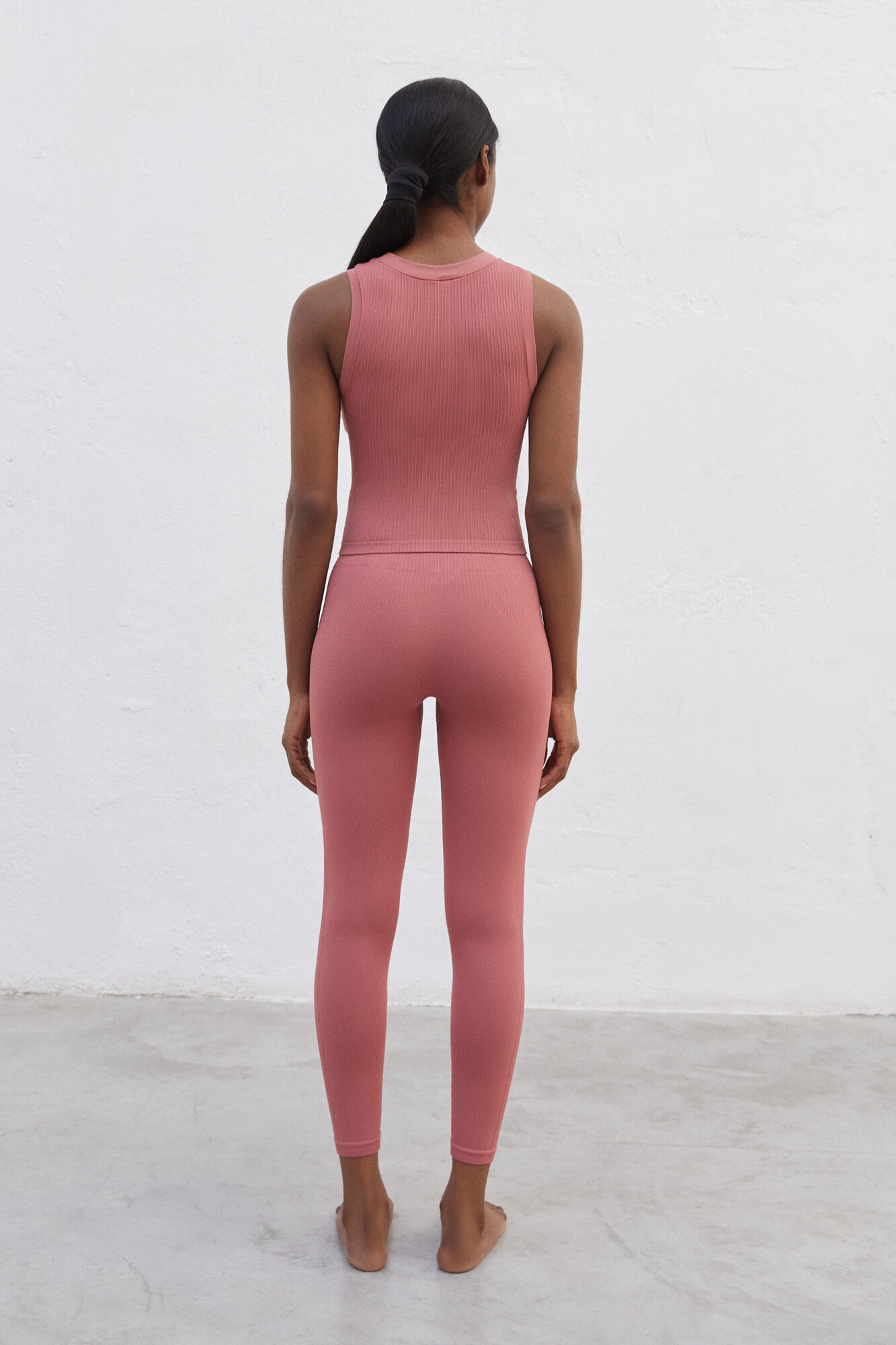 Camiseta rosa Seamless sin mangas - rosa
