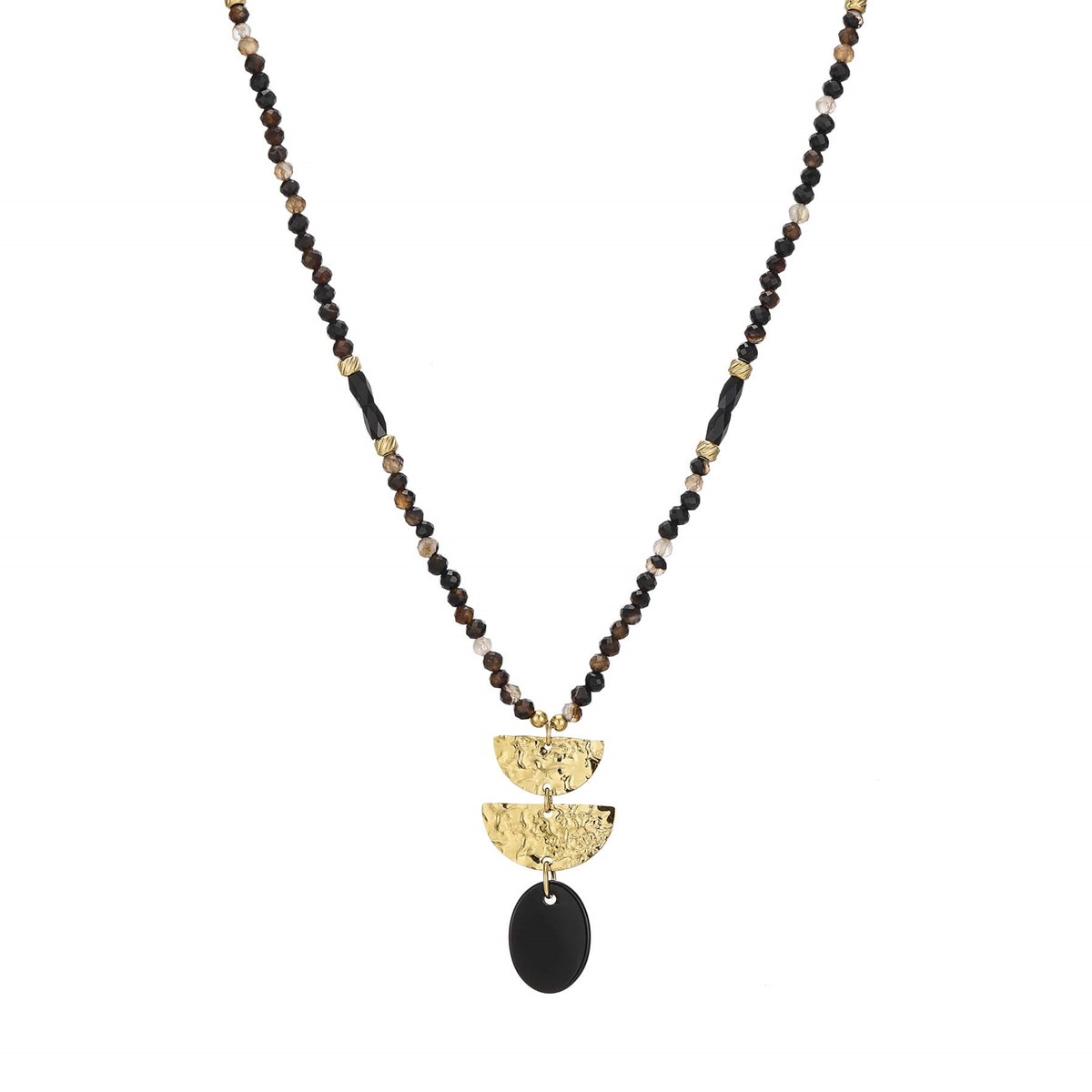 Collier Lucia Obsidienne noire
