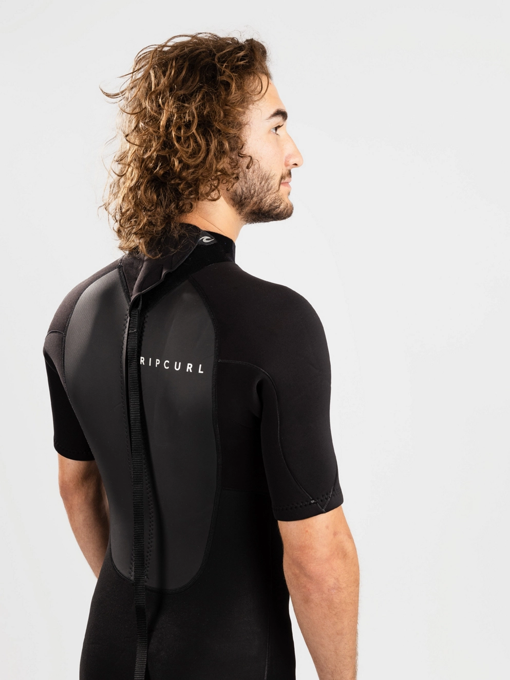 Rip Curl Omega 2mm Back Zip Shorty Wetsuit black