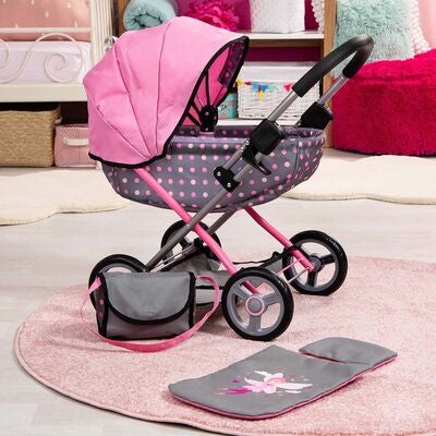 Bayer Design Dukkevogn Cosy, Grå/Rosa
