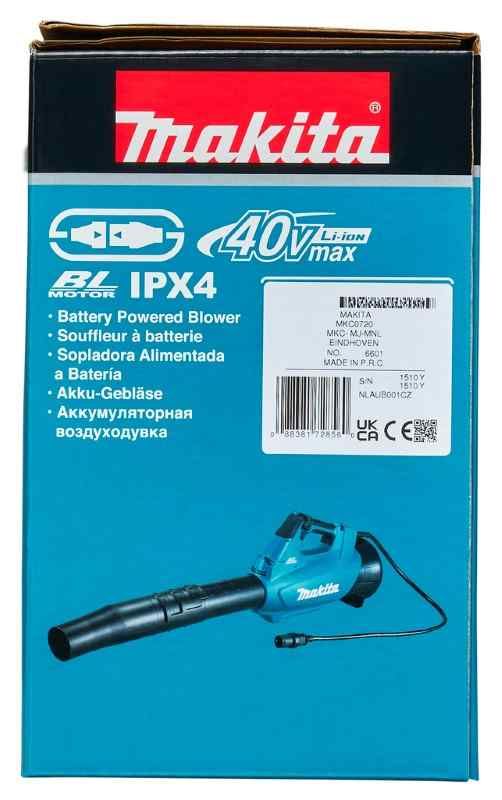 Makita UB001CZ 36 V Bladblazer connector type zonder accu's en lader, in doos