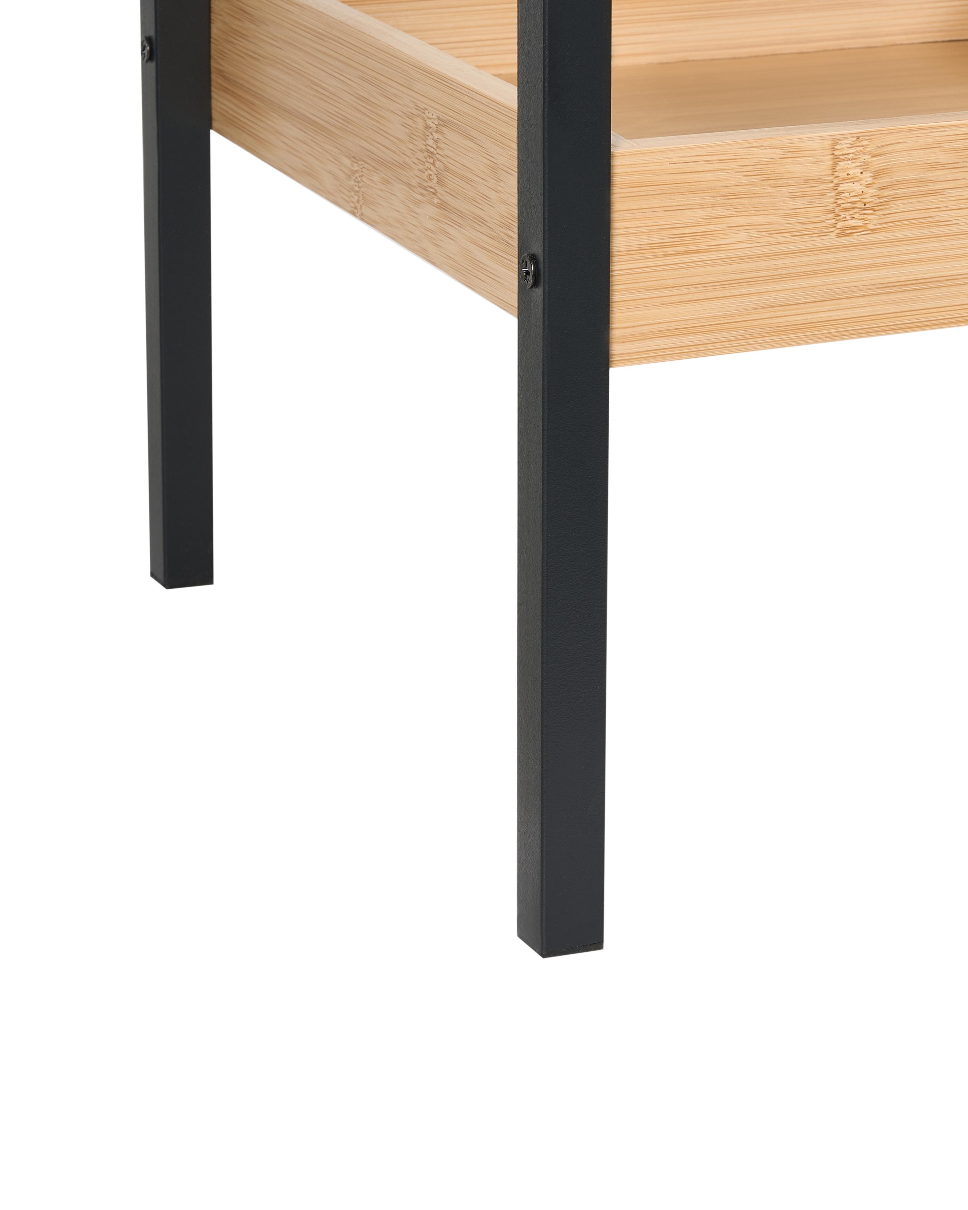 Badkamerrek 3 planken bamboe lichtbruin TAJZARA