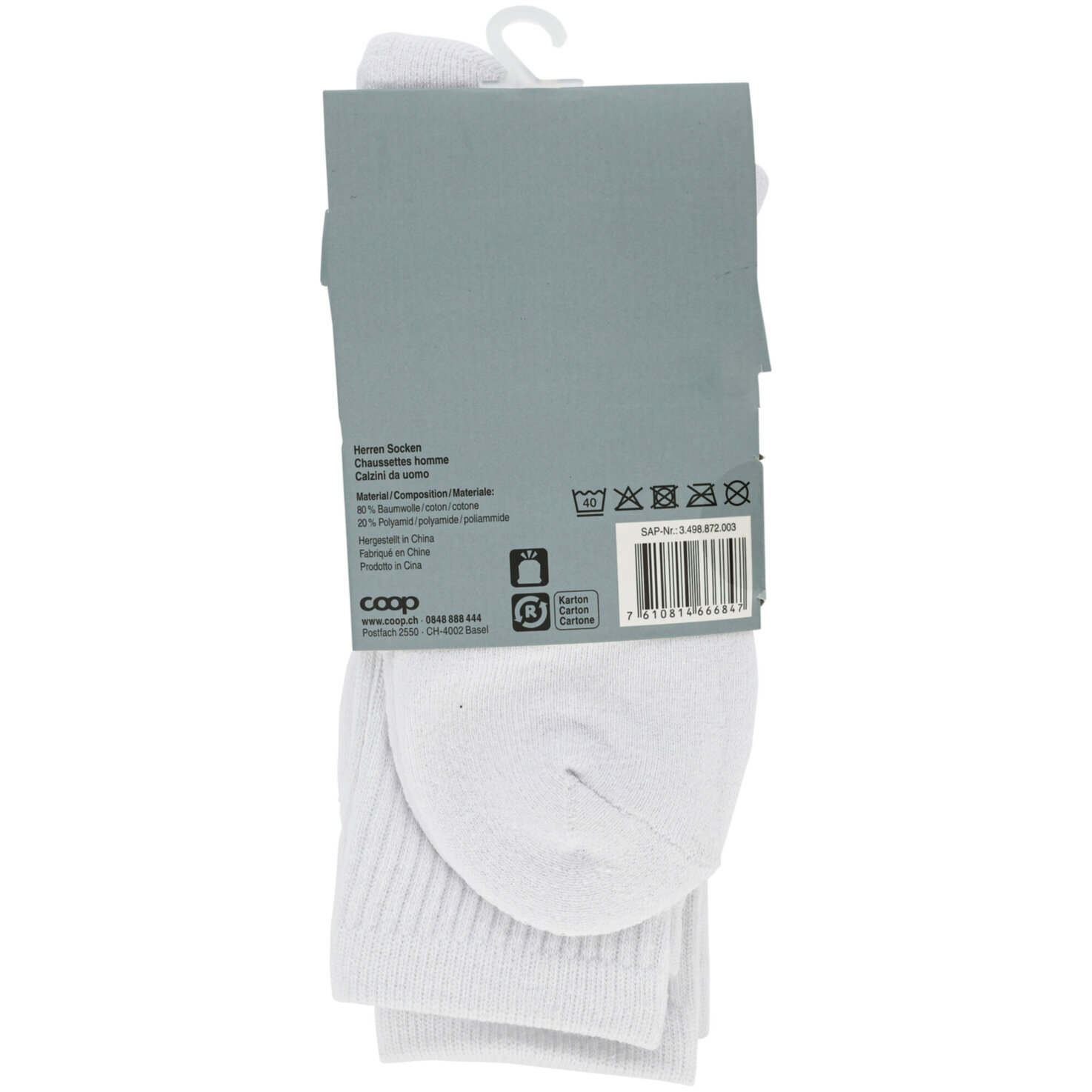 Prix Garantie m'sock Sport Duo wiess