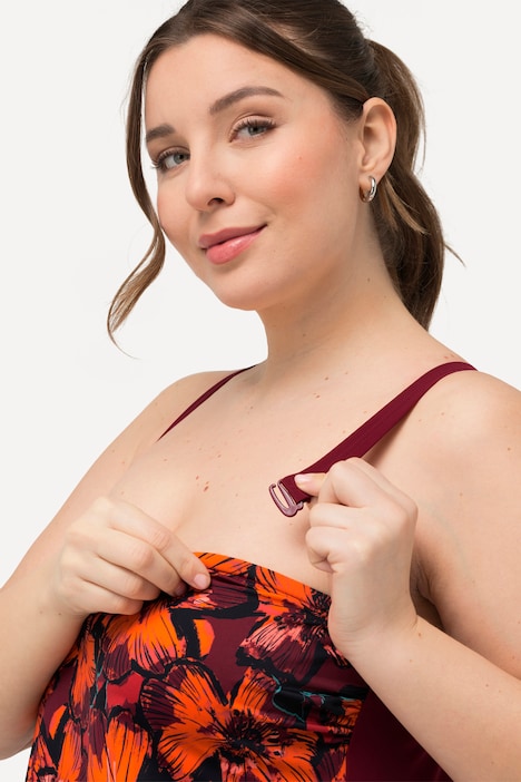 Badekleid, Blüten, Softcups, Träger verstellbar, recycelt