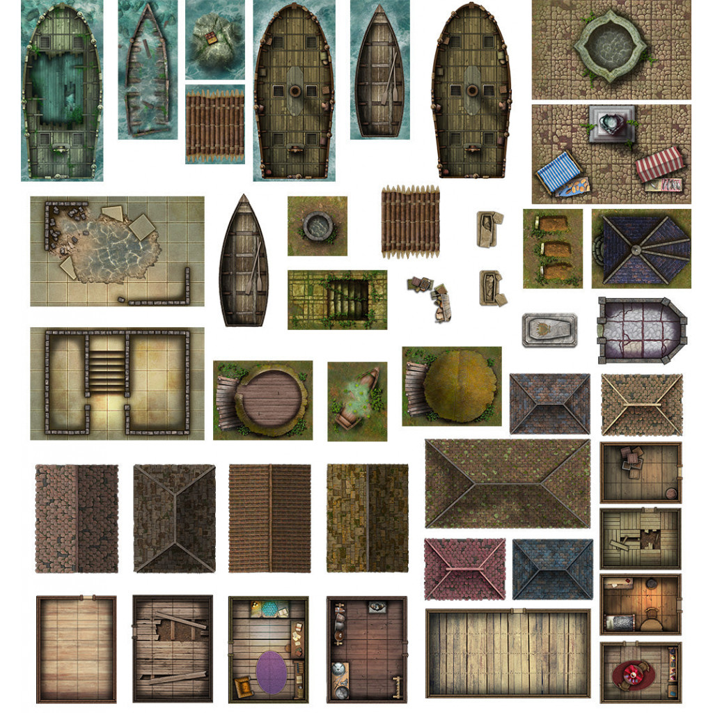 Box of Adventure: RPG Maps & Tokens - 2 Coast of Dread