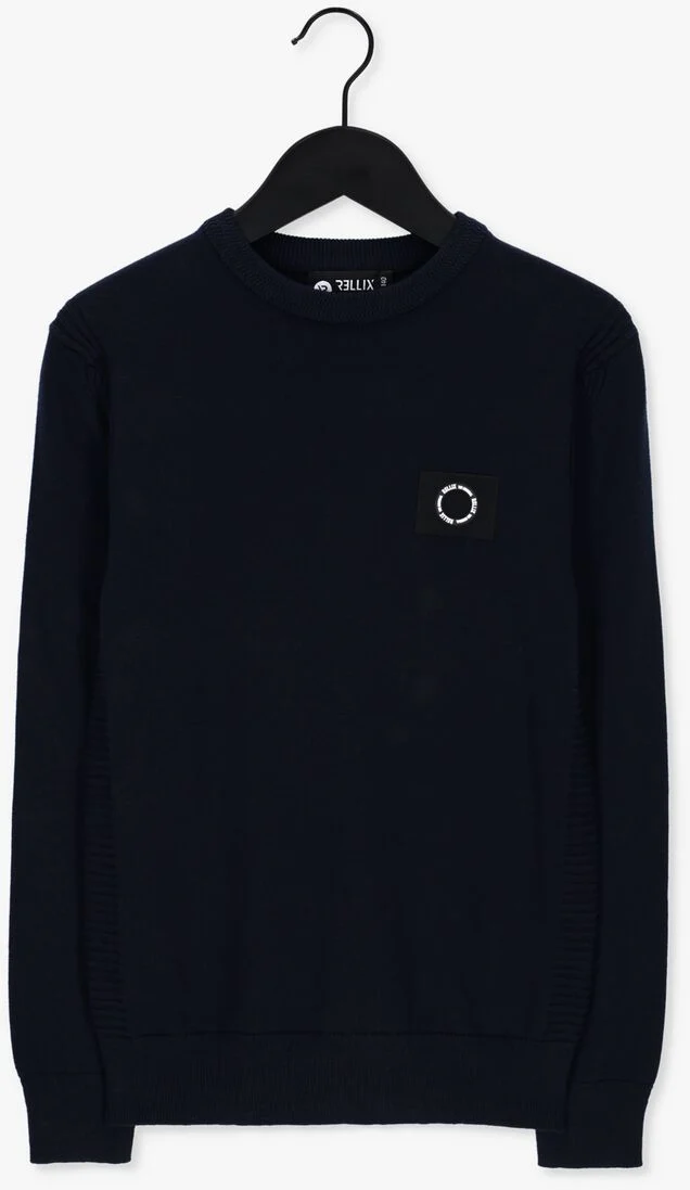 RELLIX donkerblauwe rellix trui knitwear crewneck fancy