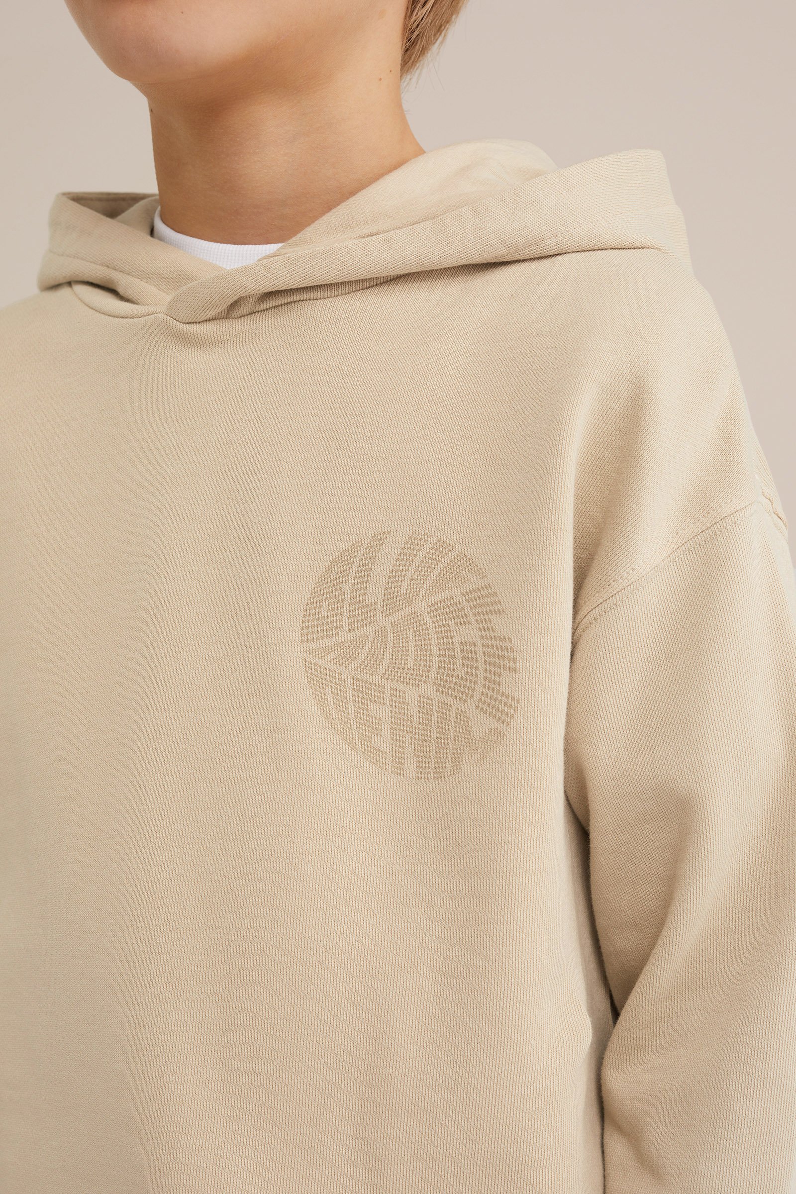 Jongens hoodie met opdruk Blue Ridge Beige