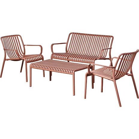 Messina loungesæt - Terracotta
