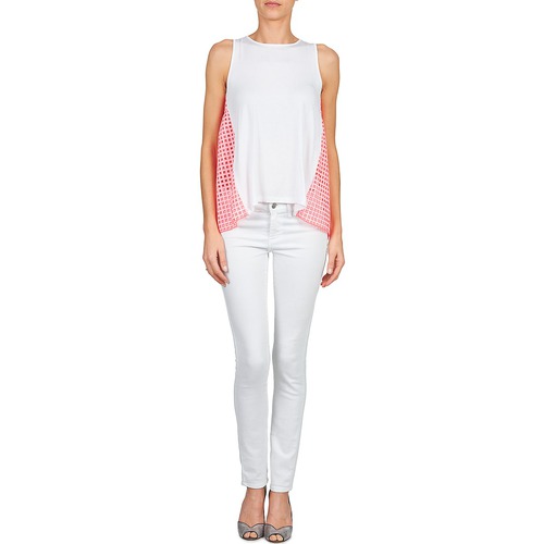 Manoush - AJOURE CARRE - Blanc / Rose