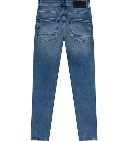 Indian Blue Jeans Jeans - Tapered Fit - Beschädigt Light Denim