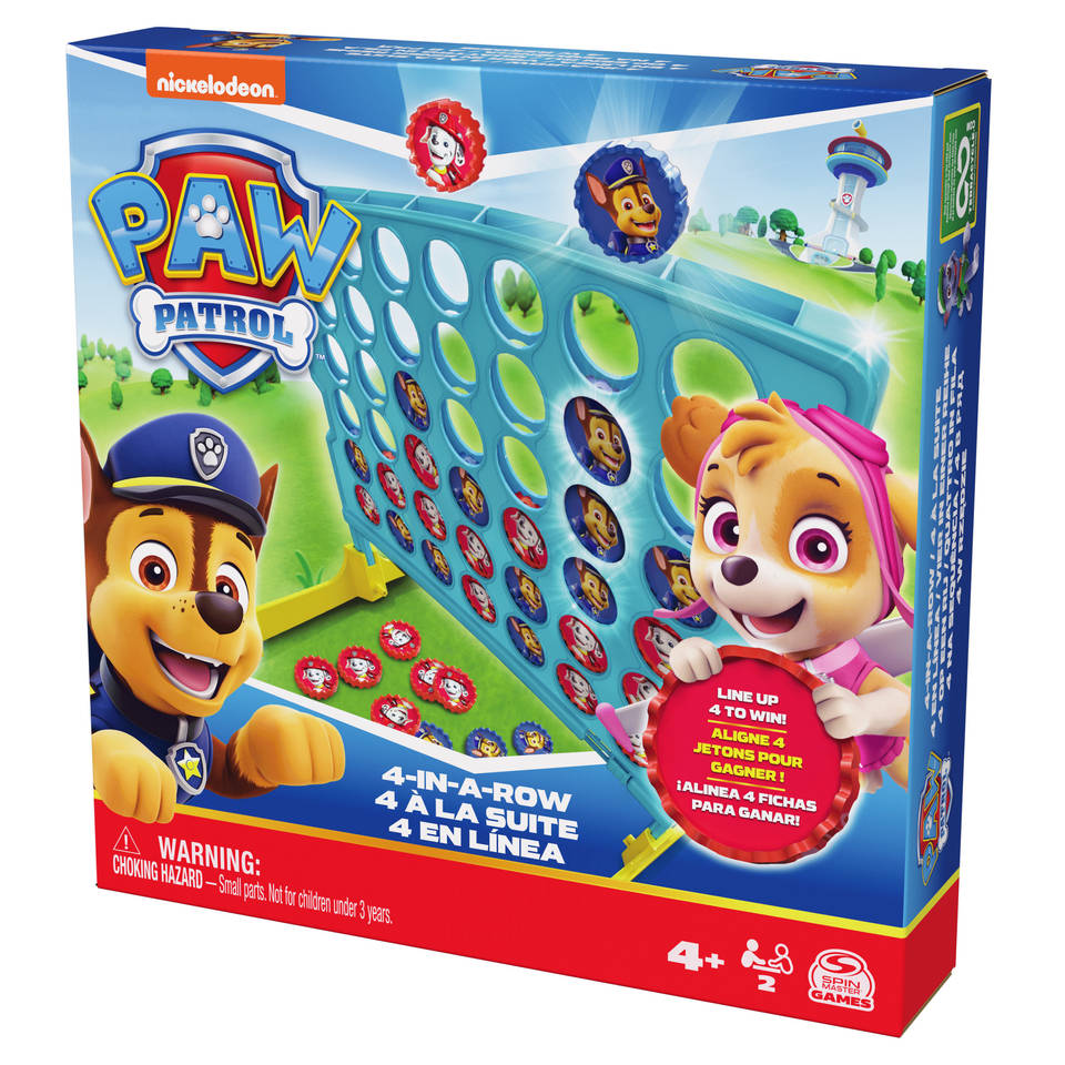 PAW Patrol vier op een rij