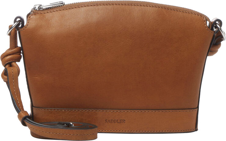 Saddler Emali Shiny silver Tan