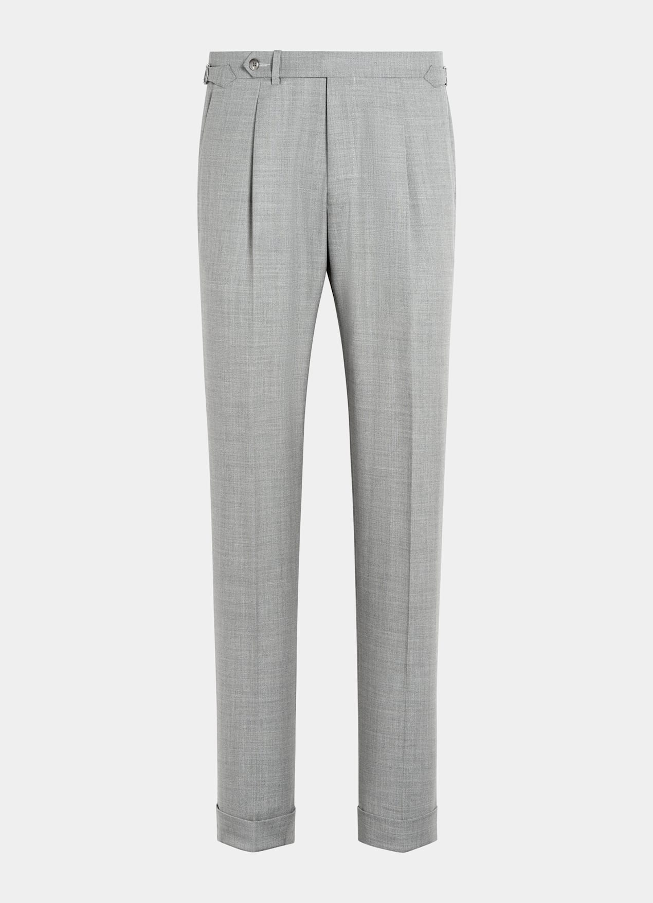 Pantalon Slim Leg Tapered gris clair
