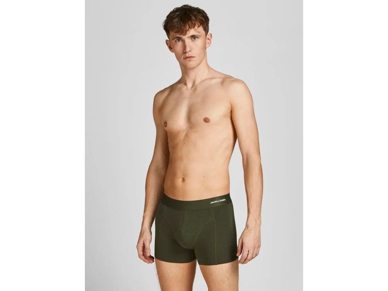JACK&JONES Unterhosen Herren, 3-er Pack, Forest Night, M Kurze Boxershorts