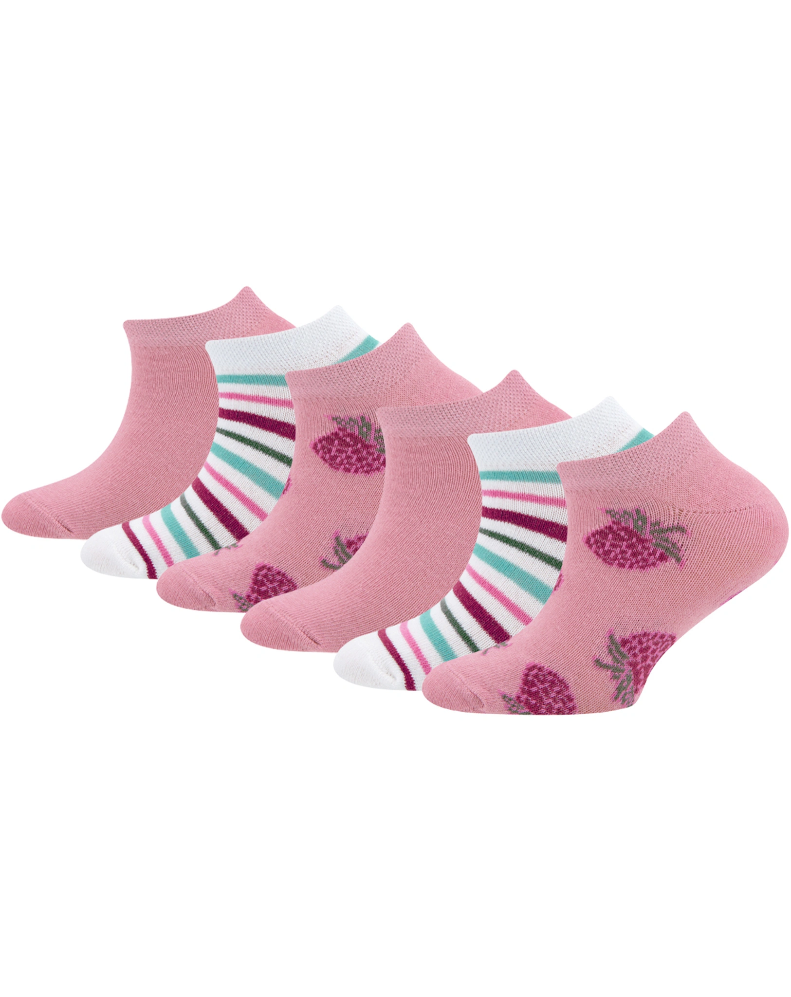 Sneaker-Socken BEEREN 6er Pack in altrosa/latte