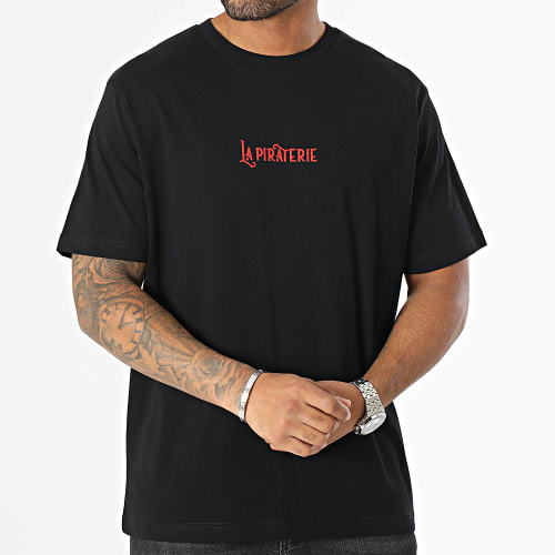 Tee Shirt Oversize Garde Le Cap Noir Rouge