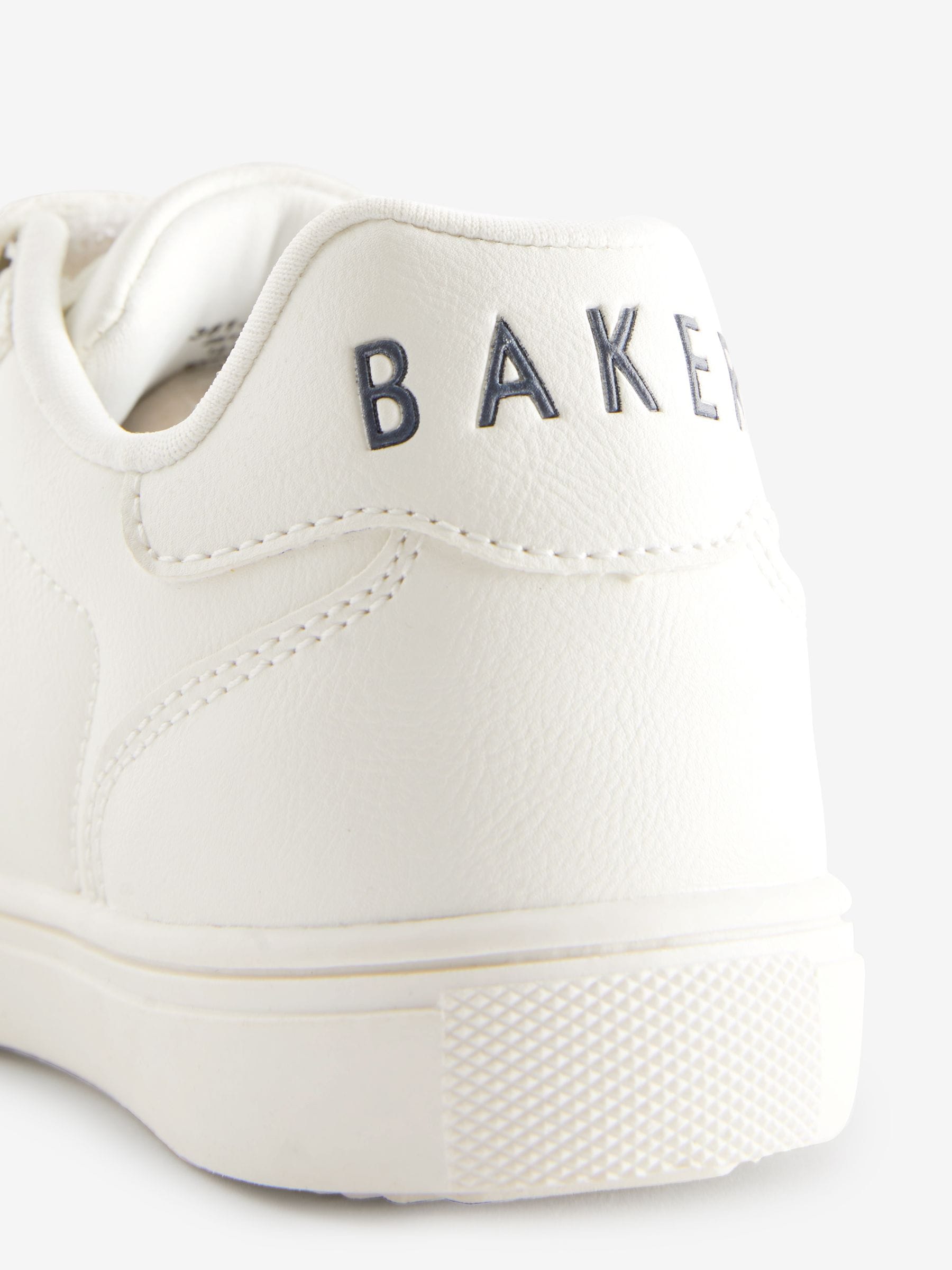 Wit/blauw - Baker by Ted Baker sneakers met logobies voor jongens