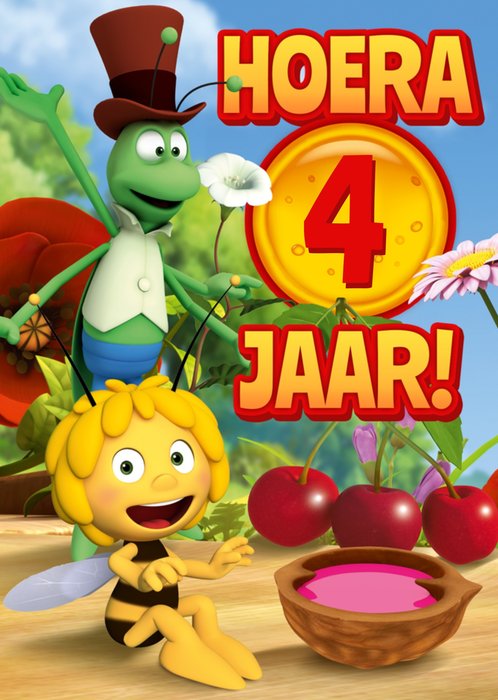 Maya de Bij | Verjaardagskaart | Hoera!