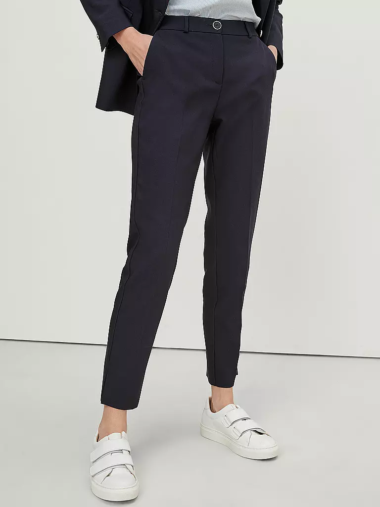 COMMA Hose Slim Fit 7/8 blau