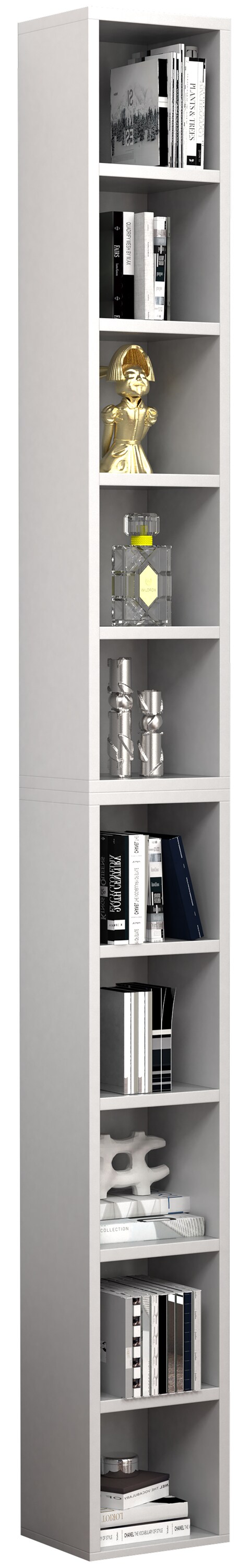 VCM Holz CD DVD Stand Aufbewahrung Standregal Bücherregal Deko Regal Megosa S